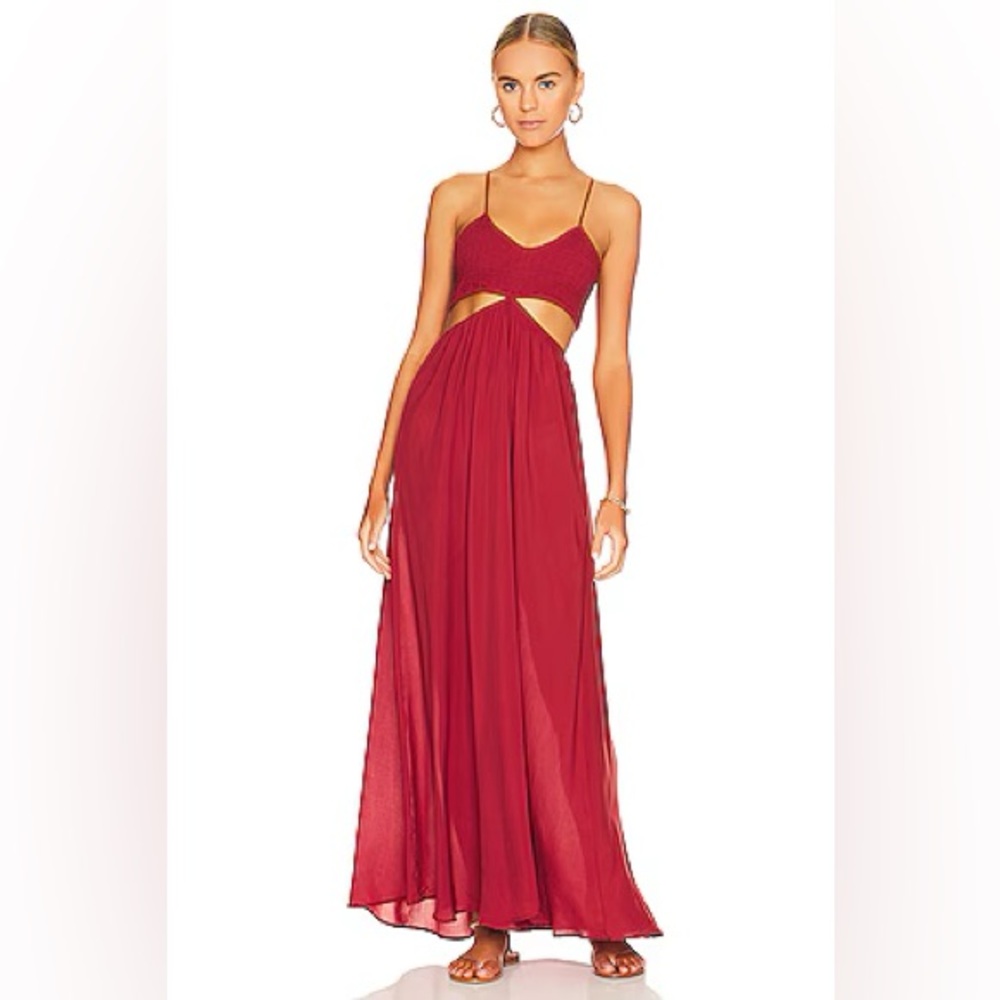 Innocence Cutaway Maxi Dress in Posh
Indah